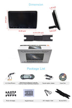 Load image into Gallery viewer, 10.1 Inch 1024*600 Car Headrest Monitor DVD Player USB/SD/HDMI/IR/FM TFT LCD Screen Touch Button 32 Bit Game Remote Control