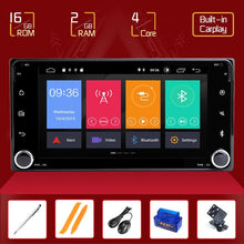 Load image into Gallery viewer, Toyota Camry, Altis, Vios New 2012 and Above 2 din Android 10 Universal Car Multimedia Player Radio Stereo for Toyota Vios Crown Camry Hiace Previa Prado 120 150Corolla Rav4