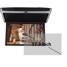 Load image into Gallery viewer, XST 17.3 Inch IPS Screen HD 1080P Video Car Monitor Roof Flip Down Mount Touch Button With USB SD HDMI Sperker IR FM Transmitter