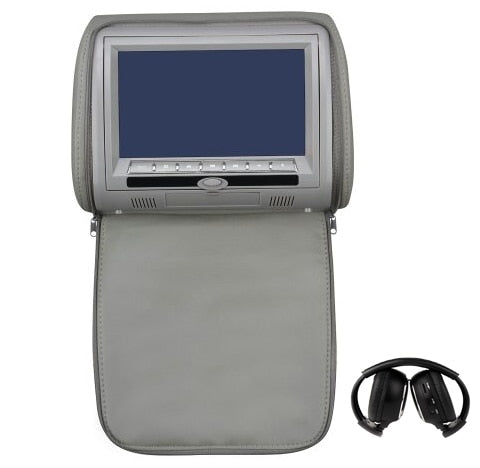 2PCS 9 Inch Car Headrest Monitor MP5 DVD Video Player Digital TFT LCD Screen with USB/SD/IR/FM/Speaker/Game Remote Control