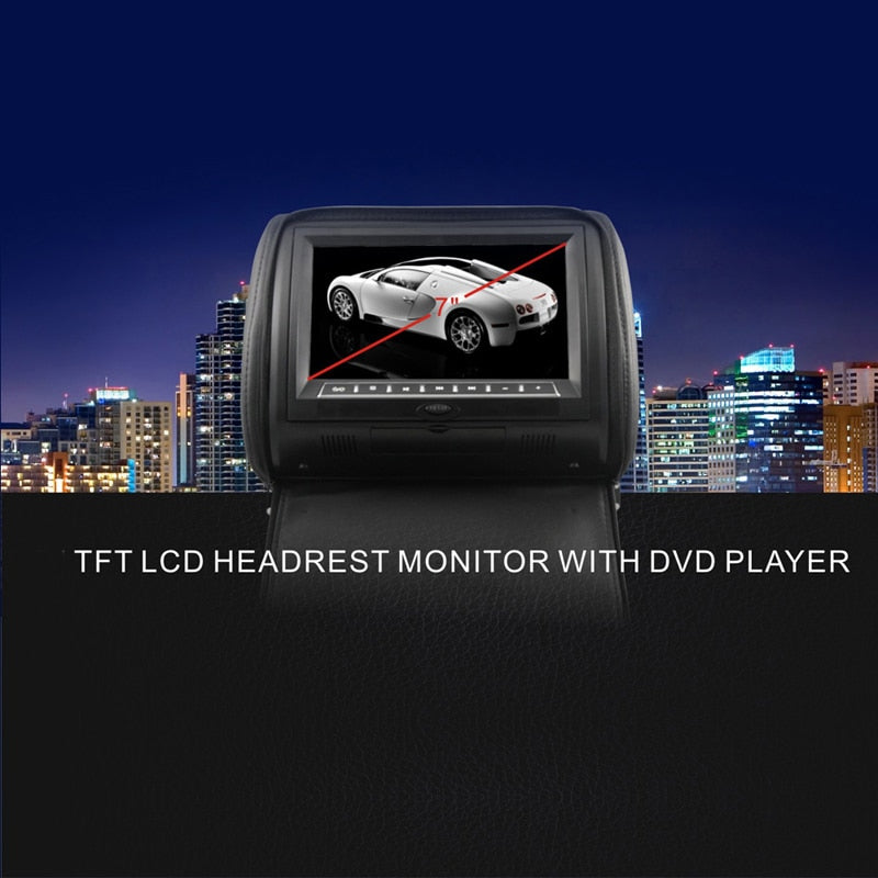 2PCS 9 Inch Car Headrest Monitor MP5 DVD Video Player Digital TFT LCD Screen with USB/SD/IR/FM/Speaker/Game Remote Control