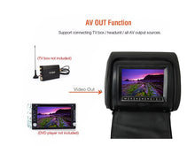 Load image into Gallery viewer, 2PCS 9 Inch Car Headrest Monitor MP5 DVD Video Player Digital TFT LCD Screen with USB/SD/IR/FM/Speaker/Game Remote Control