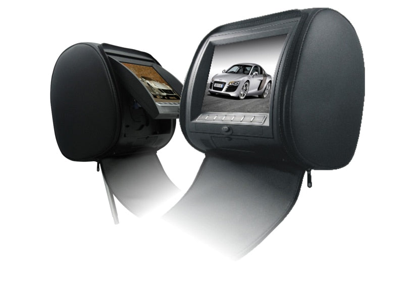 2PCS 9 Inch Car Headrest Monitor MP5 DVD Video Player Digital TFT LCD Screen with USB/SD/IR/FM/Speaker/Game Remote Control