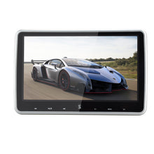 Load image into Gallery viewer, 2PCS 10.1 Inch Car Headrest Monitor HD Digital LCD Screen DVD Audio Video Player with USB/SD/HDMI/IR/FM Transmitter/Game