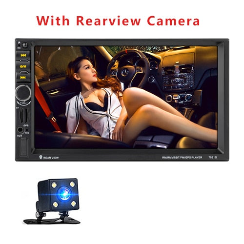 7021G Autoradio Car Audio 2 Din GPS Navigation 7'' LCD Touch Screen MP5 Auto Radio Stereo Bluetooth FM Car Multimedia Player