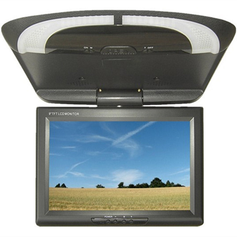 9 Inch 800*480 Screen Car Roof Mount LCD Color Monitor Flip Down Screen Overhead Multimedia Video Ceiling Roof mount Display